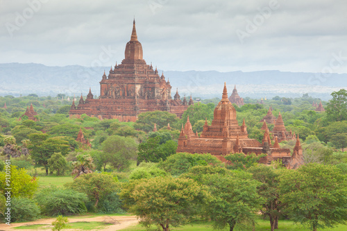 Ancient pagodas in Bagan Mandalay  Myanmar