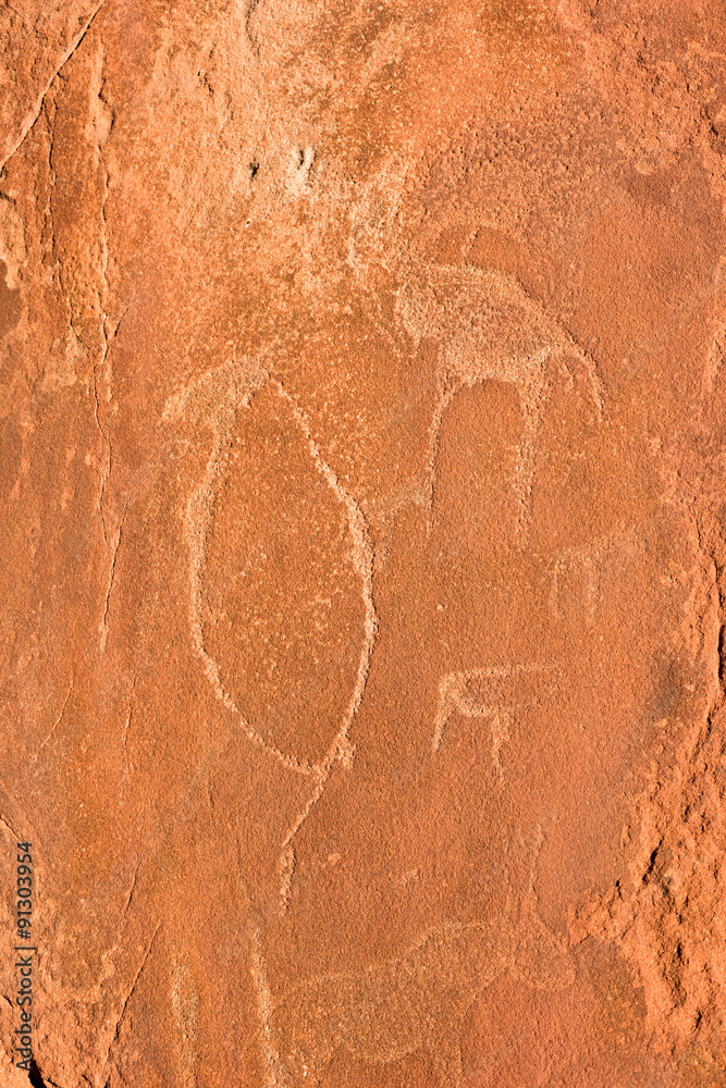 Bushman Rock Engravings - Namibia Bushman Rock Engravings - Namibia