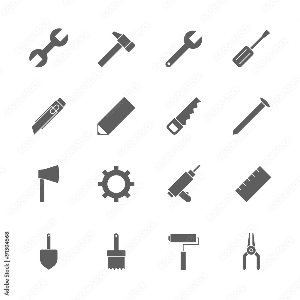 tool icons set tool icons set