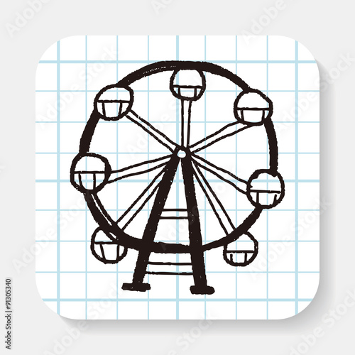 Ferris wheel doodle © hchjjl