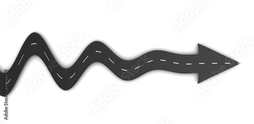 road arrow