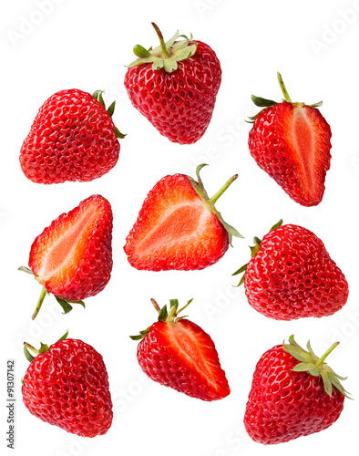 Fototapeta Naklejka Na Ścianę i Meble -  set of Strawberries