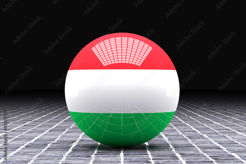 Naklejka premium Hungary flag