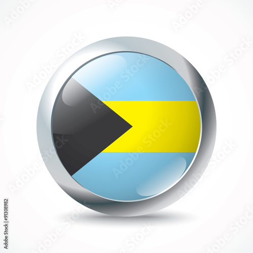 Bahamas flag button Free Download Bahamas flag button - GFXLoad