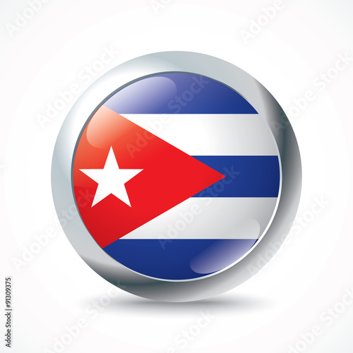 Cuba flag button Free Download Cuba flag button - GFXLoad