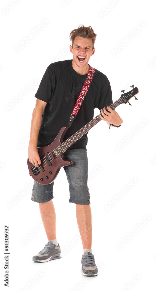 Bass guitarist. Bass guitarist.
