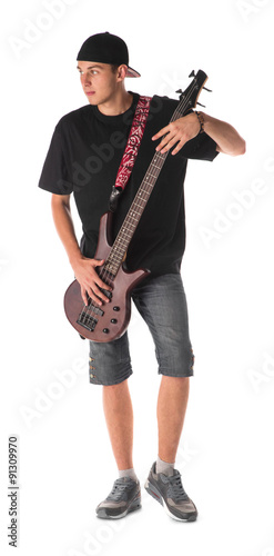 Bass guitarist.