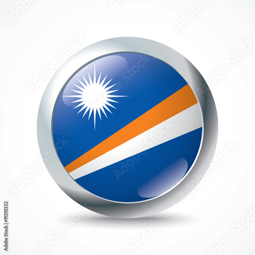Free Download Marshall Islands flag button - GFXLoad