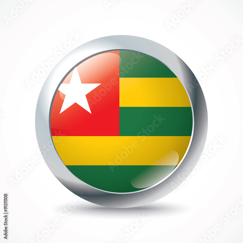 Free Download Togo flag button - GFXLoad