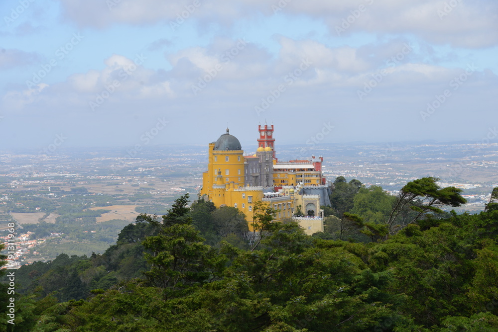 Sintra from hill, Portugal