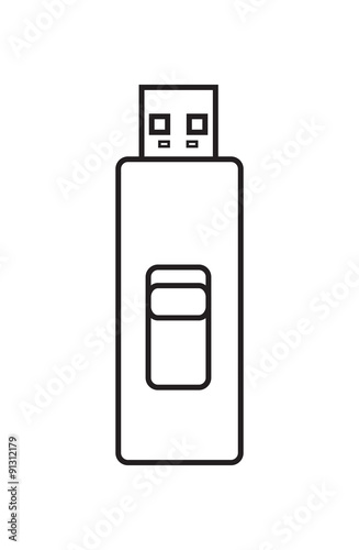 Vászonkép Vector usb flash drive
