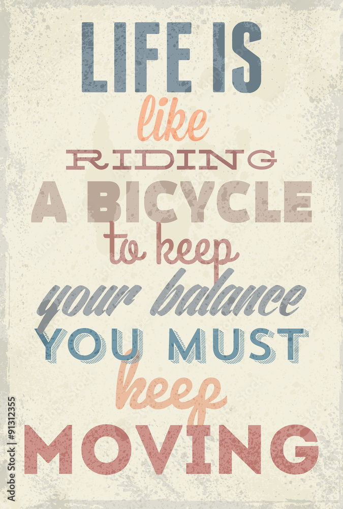 Fototapeta premium Vintage typography vector illustration with grunge effects. Can be used as a poster or postcard.