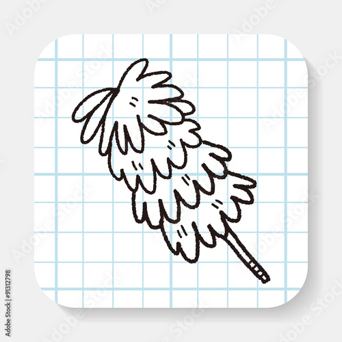 feather duster doodle