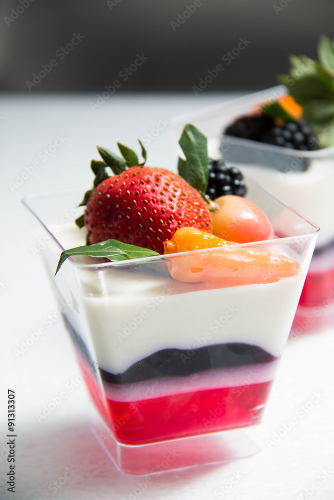 Blueberry Cream Cheese cake on white Blueberry Cream Cheese cake on white