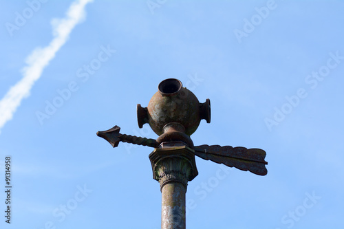 Old Air Raid warning siren in Bedford, Bedfordshire, England photo
