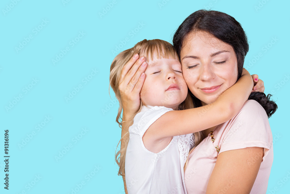 Happy mother and child girl Happy mother and child girl