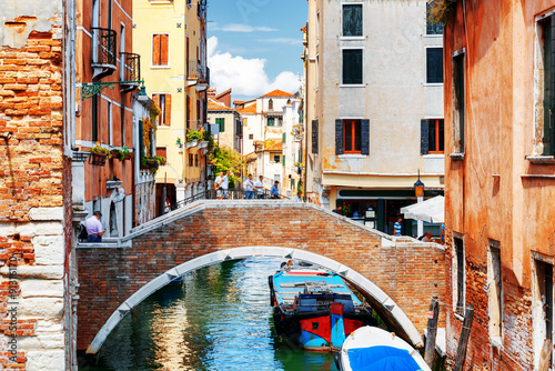 Ponte Ruga Vecchia and the Rio de San Zan Degola Canal, Venice photo