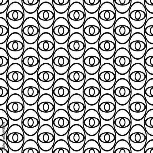 Monochrome ellipse repeat pattern