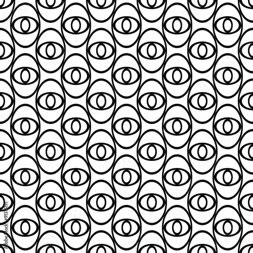 Monochrome ellipse repeat pattern