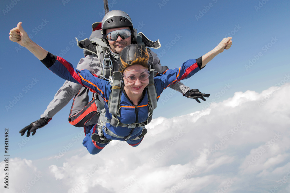 Skydiving photo. Tandem.