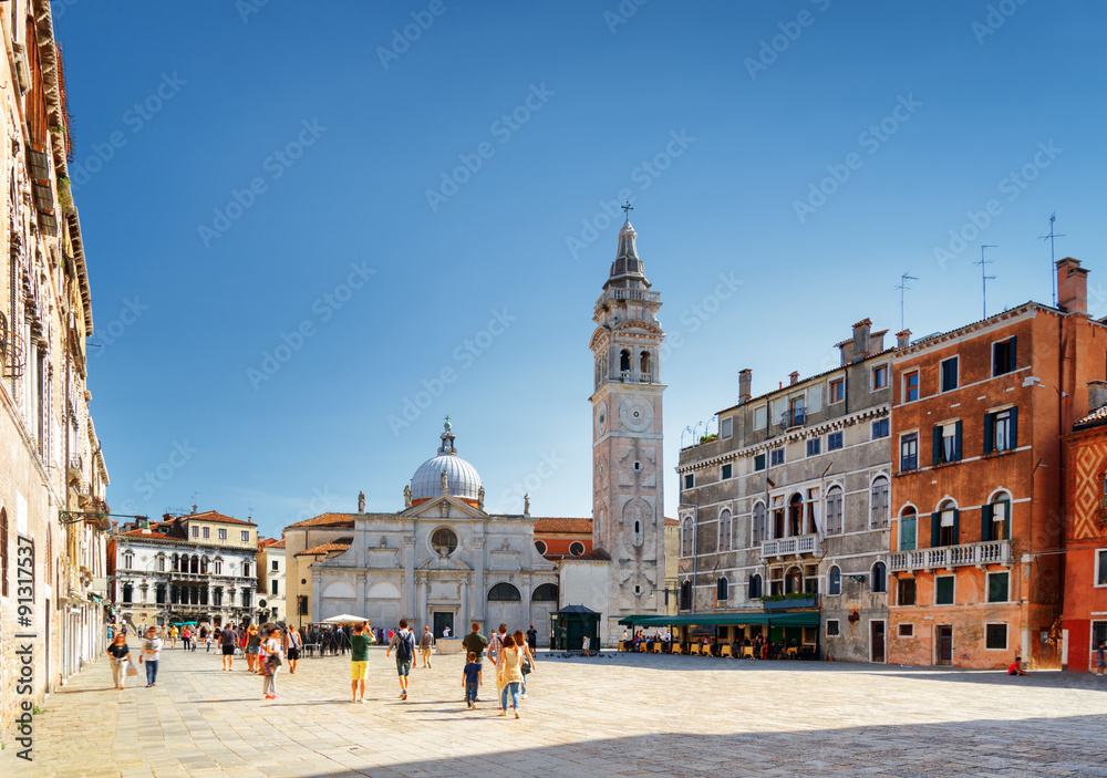 Obraz premium The Santa Maria Formosa on square of the same name, Venice