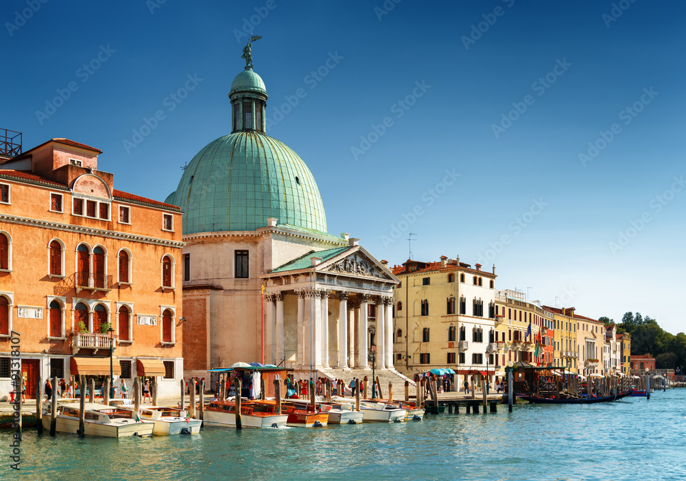 View of the San Simeone Piccolo, Venice, Italy