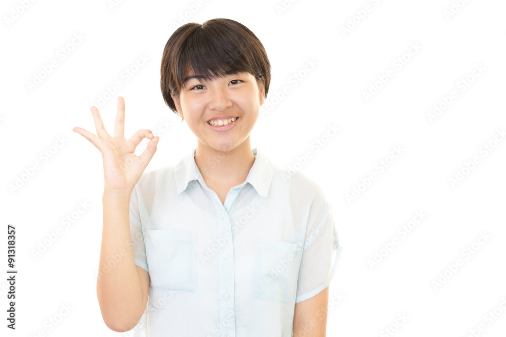 ガッツポーズの中学生 ガッツポーズの中学生