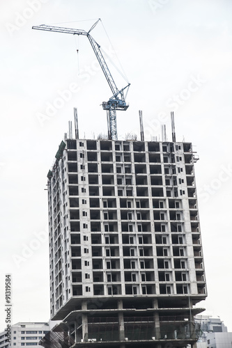 Bangkok Thailand, City scape Business district with high building  photo