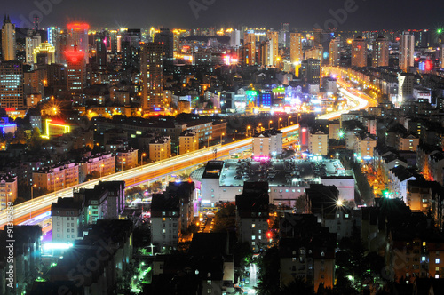 City Interchange Bridge night scene