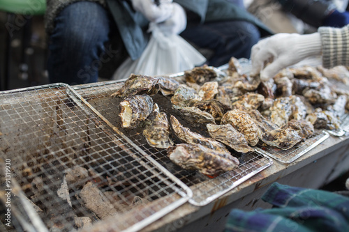 岡山　日生　カキ祭り　焼き牡蠣　Oyster Festival 