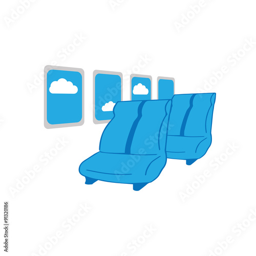 Airplane cabin seats 2