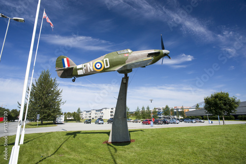 Spitfire monument world war 2, Norway