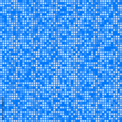 Blue square pixel mosaic background