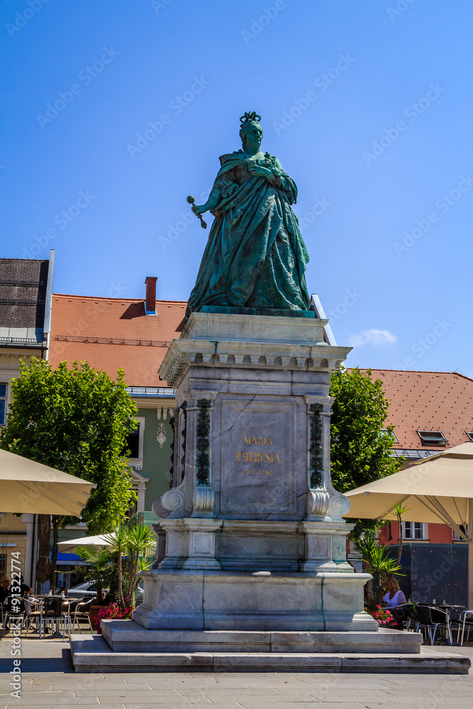 Monument of Maria Theresia in Klagenfurt