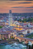 Verona. Image of Verona, Italy during summer sunset.