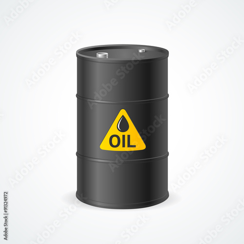 Oil Barrel Drum. Vector