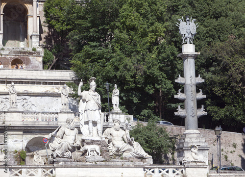 Rome. Italy. Piazza del Popolo