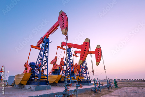 oil pumps working at oilfiled