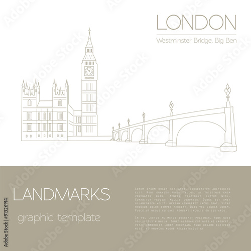 World landmarks. London. United Kingdom.Westminster Abbey, the B