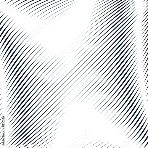 Decorative lined hypnotic contrast background. Optical illusion,