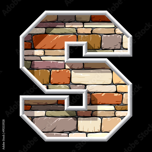 stone letter S
