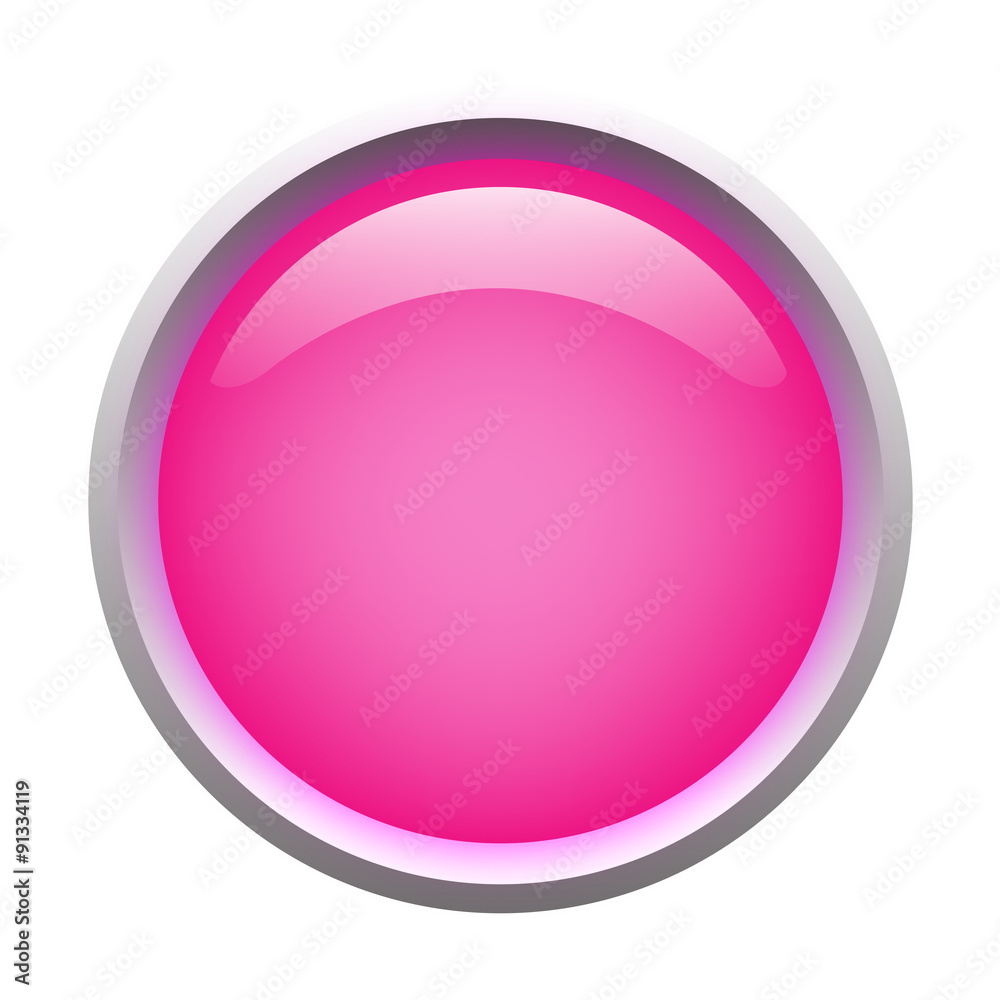 Pink isolated vector, glossy web button. Beautiful internet button.Empty on white background. Pink isolated vector, glossy web button. Beautiful internet button.Empty on white background.