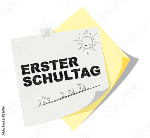Post it | Notizzettel | Erster Schultag | Scribble