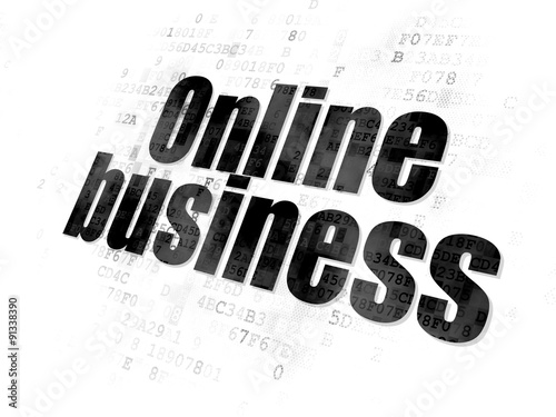 Business concept  Online Business on Digital background