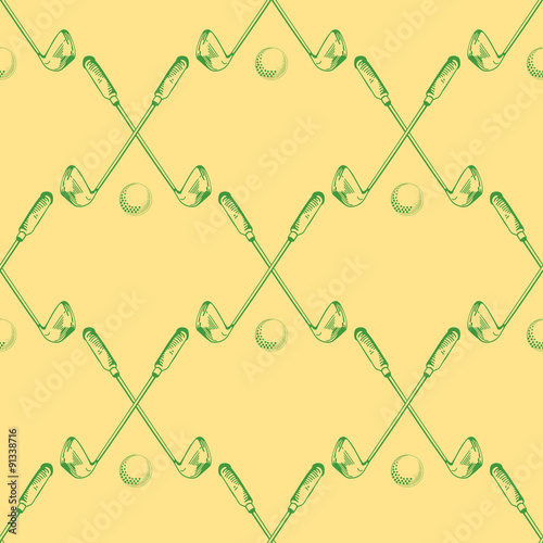 golf seamless pattern