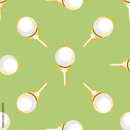 golf seamless pattern