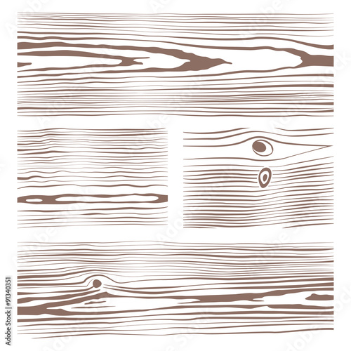 various monochrome wood texture collection illustration.