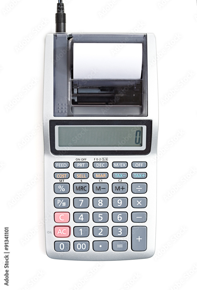 Calculator: Overhead View of Electric Calculator Calculator: Overhead View of Electric Calculator