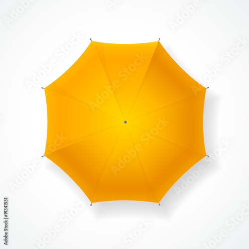 Yellow Umbrella. Vector