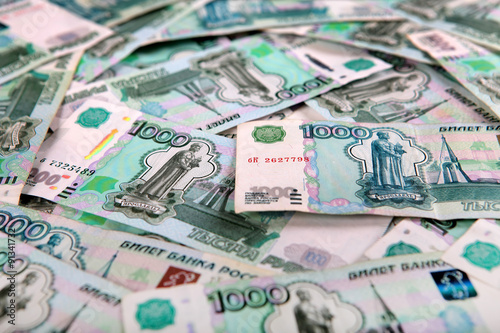 Russian Currency Background